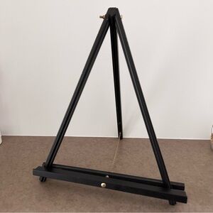 Black Wooden Easel Tabletop Display Stand Folding Chain Link Large A Frame